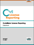 Codemeter License Reporting CodeMeter and WibuKey Product Datasheets - Wibu-Systems
