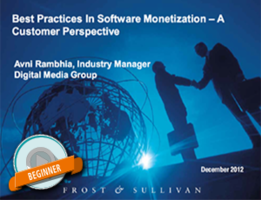 Customer centric view of best practices in software monetization Customer centric view of best practices in software monetization