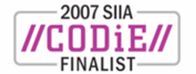 Wibu-Systems, CODiE-Award Finalist 2007 Logo of CODiE-Award 2007, Best Digital Rights Management, Wibu-Systems